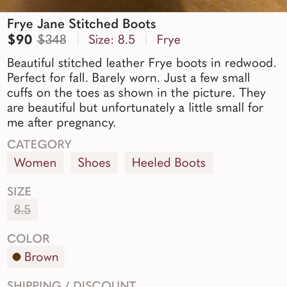 Frye Jane Stitched Boots - Picture 6 of 7